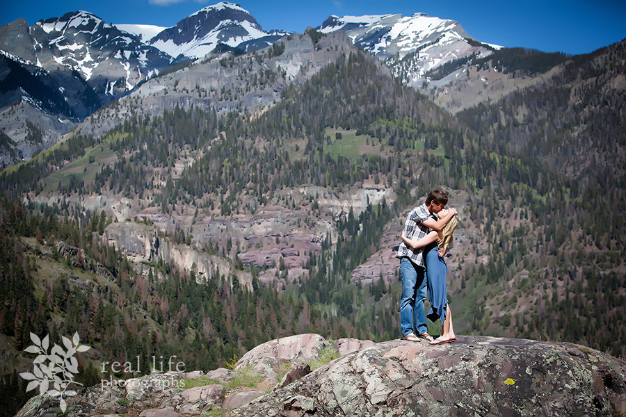 Ouray Colorado engagement session in the mountains