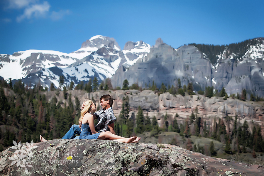 Ouray engagement session in the Colorado mountains