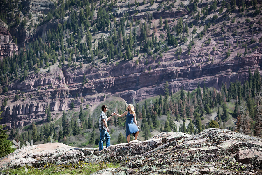 adventuring during your engagement session in Ouray Colorado.