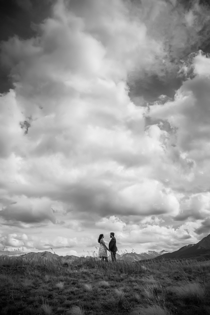 telluride engagement photographer real life photographs documents this telluride engagement on wilson mesa with mount wilson in the background