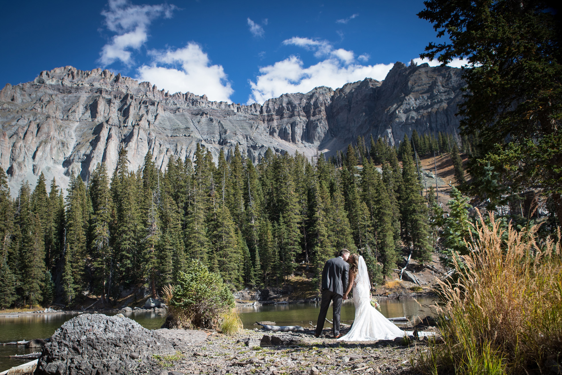 Telluride Observatory Wedding Portrait