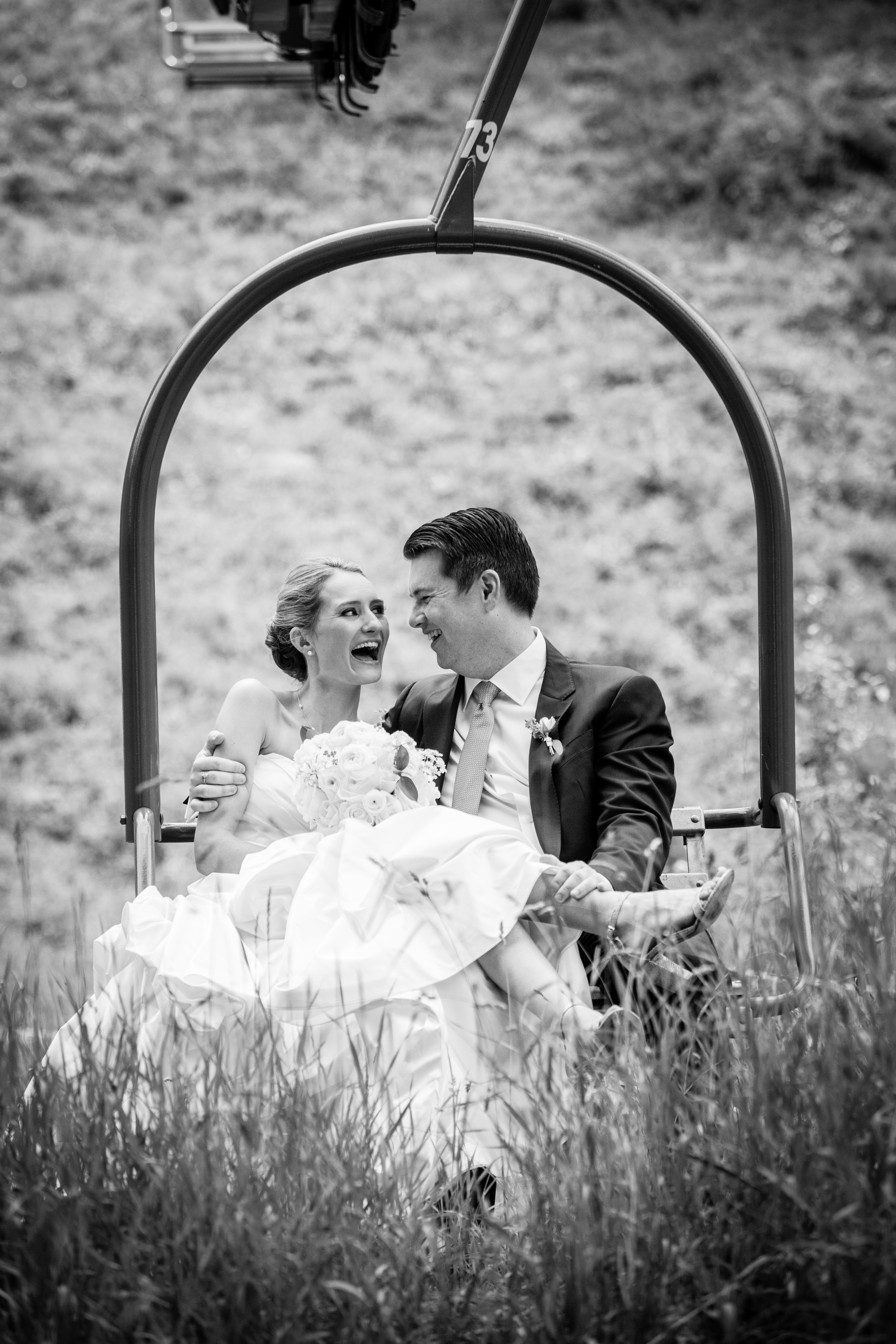 Telluride Wedding Photography chairlift photo