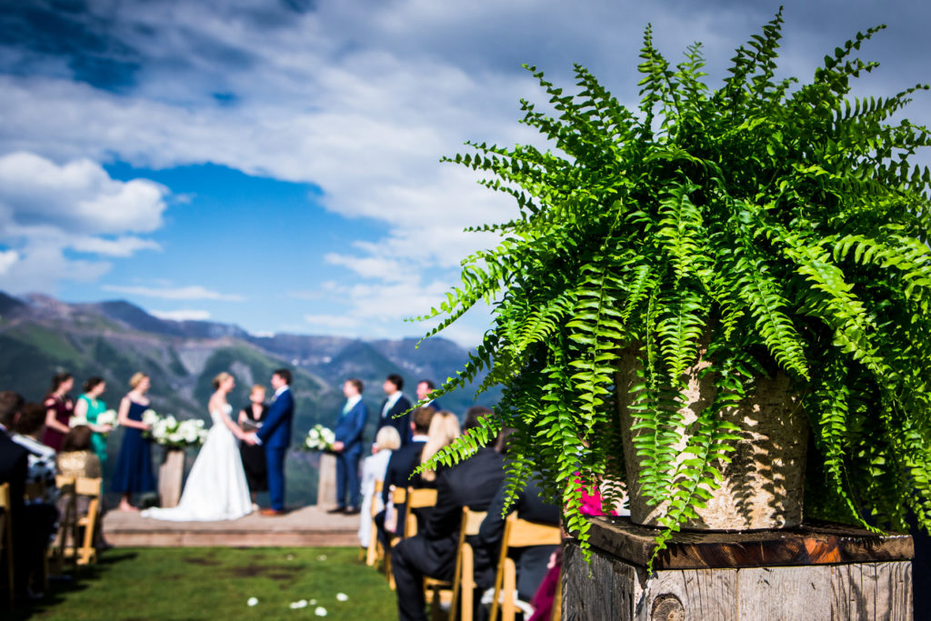 San Sophia Overlook Wedding in Telluride Colorado.  Photographed by Telluride wedding photographer Real Life Photographs