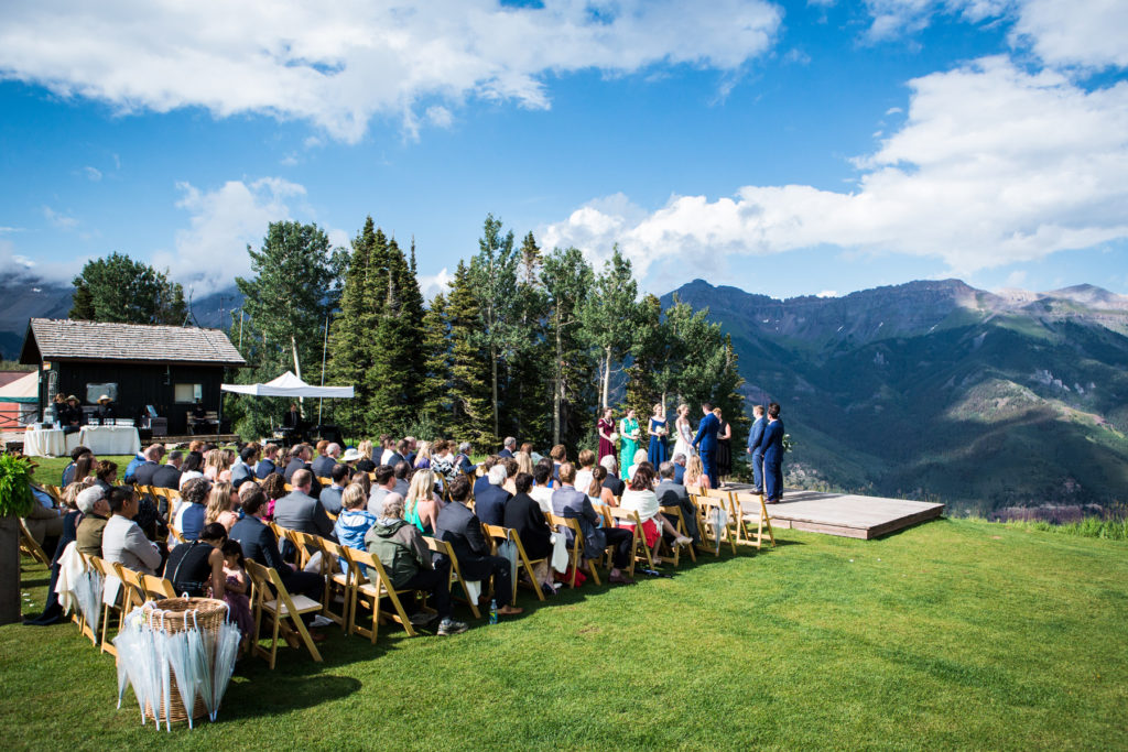 San Sophia Overlook Wedding in Telluride Colorado.  Photographed by Telluride wedding photographer Real Life Photographs
