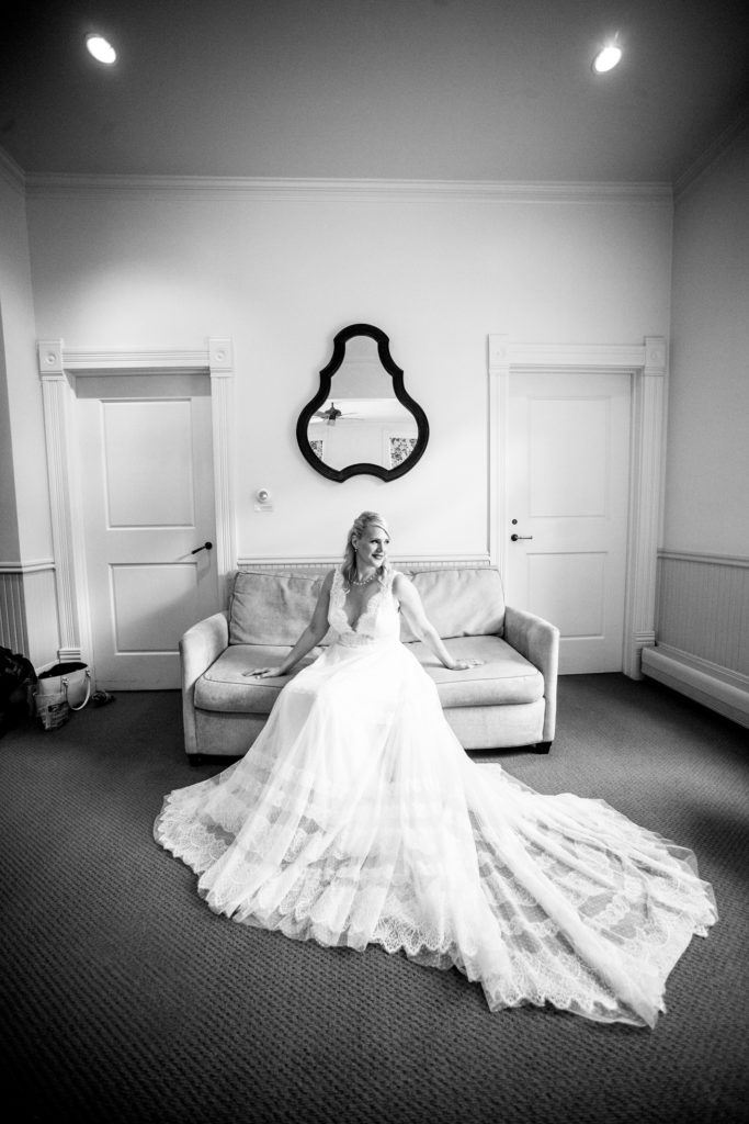 A bride getting ready at the hotel Sheridan in Telluride Colorado