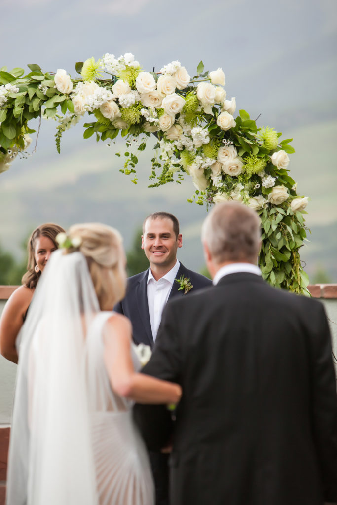 Telluride bride and dad walk down the aisle