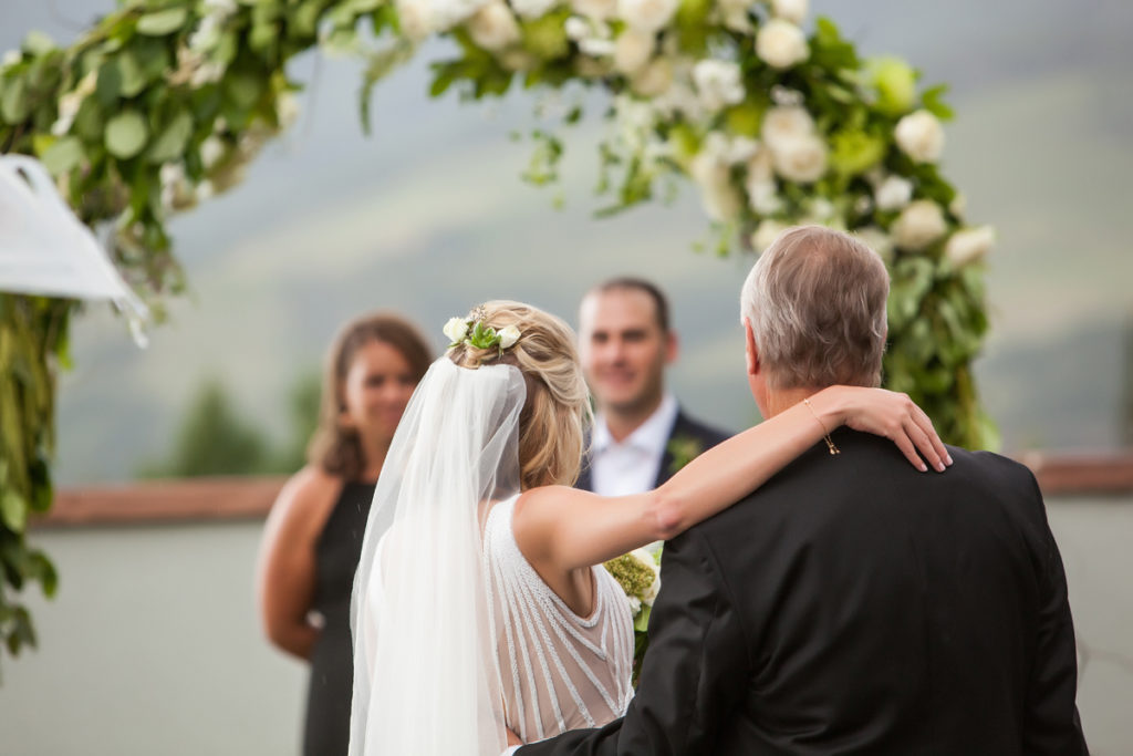 Telluride bride and dad walk down the aisle