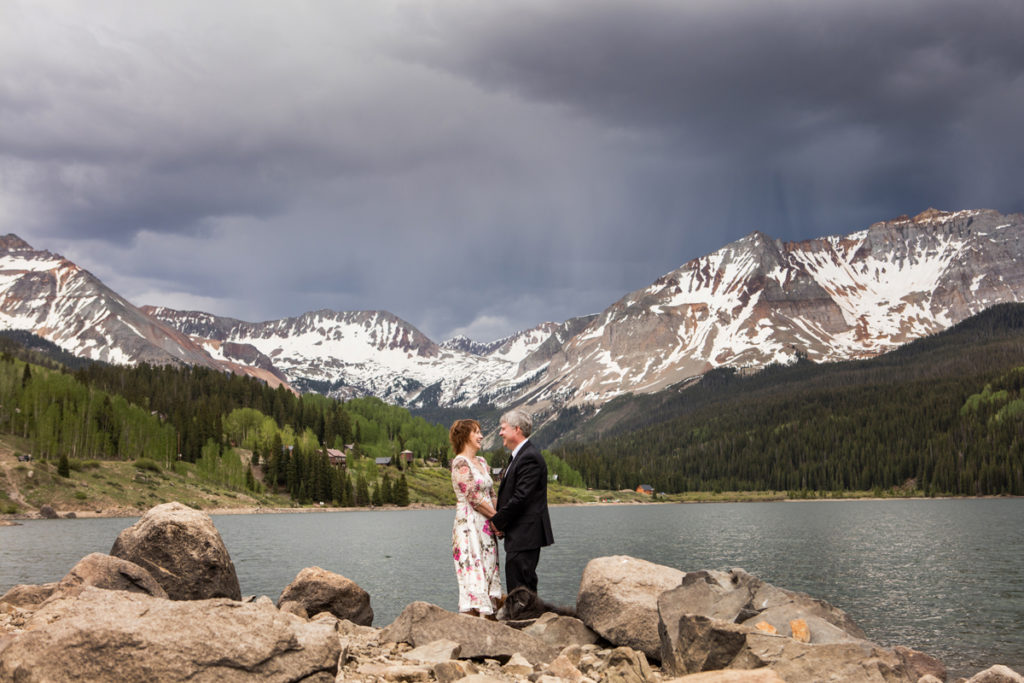 trout lake wedding in Telluride, Colorado
