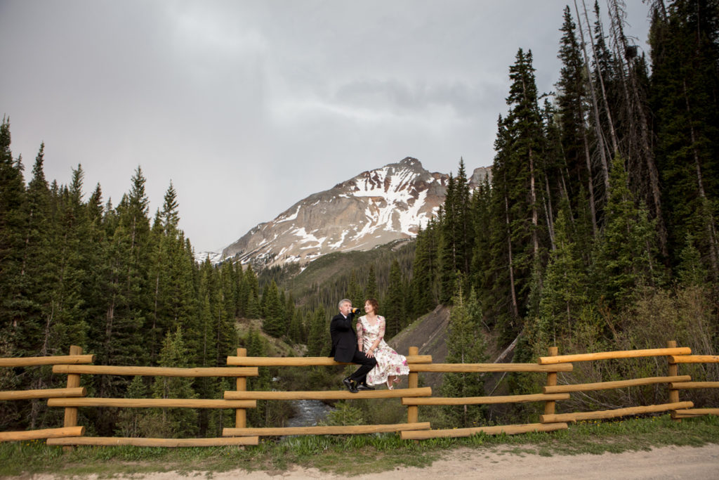 trout lake wedding in Telluride, Colorado with dogs
