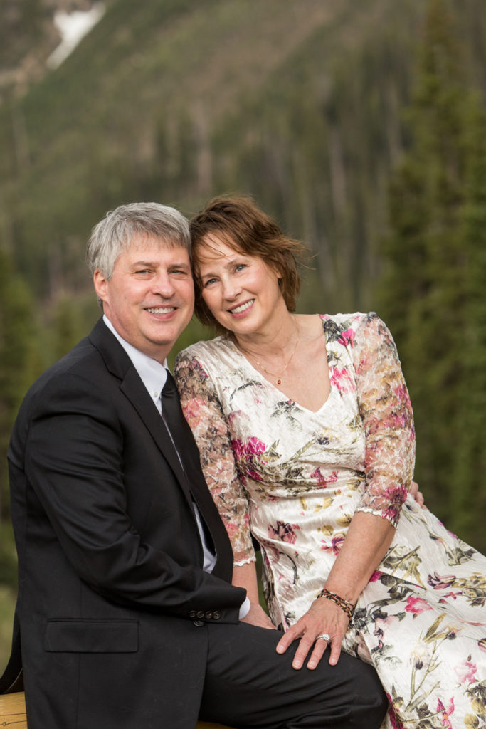 couple poses after their summer elopement in Telluride