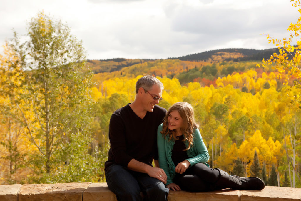 dad and daughter relationship photography in Telluride Colorado