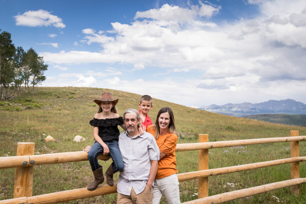 Family portraits on Wilson Mesa in Telluride, Colorado