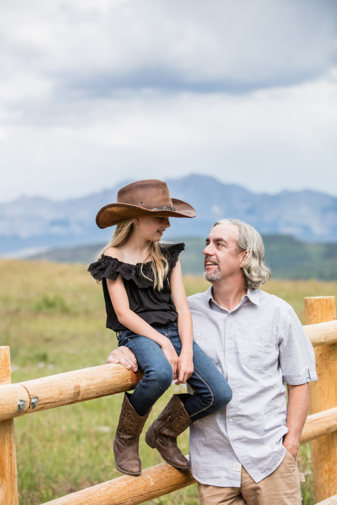 dad and daughter telluride family portraits wilson mesa