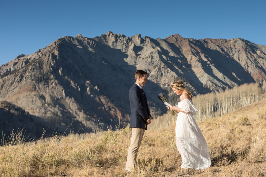 mountain elopement in Telluride, Colorado